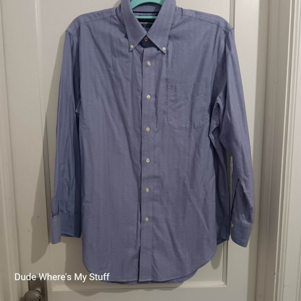 LAUREN - RALPH LAUREN GREEN LABEL - LONG SLEEVE DRESS SHIRT - SIZE 16 (32/33)